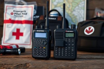 Baofeng vs Motorola Two Way Radio Communication for Emergency Contact