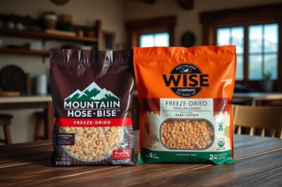 Mountain House vs Wise Company Freeze Dried Food for Long Term Storage
