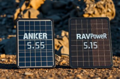 Anker vs RAVPower Solar Panel Charger for Emergency Power