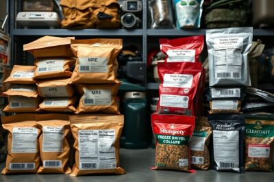 MRE vs Freeze Dried Food for Long Term Emergency Storage Solutions